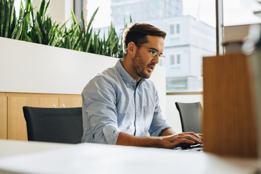 Assistant Working in Office Assistant Working in Office
